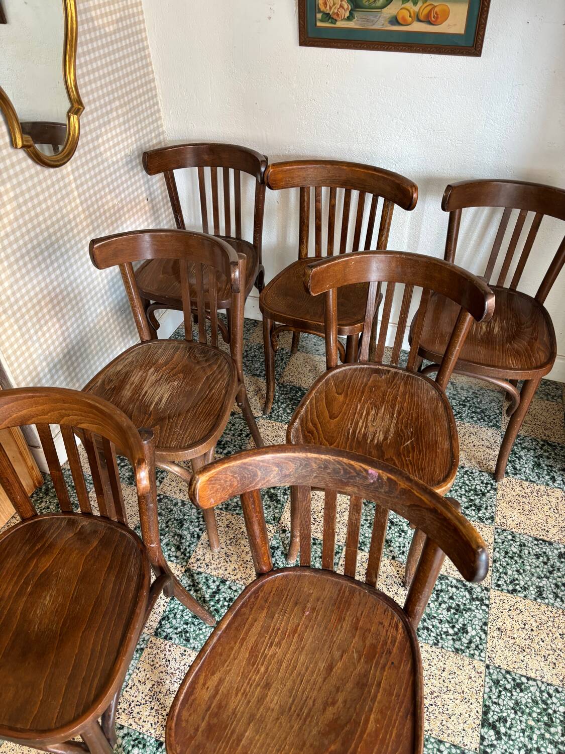 7 bistro chairs