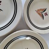 Ensemble assiettes Gien modèle Odile vintage