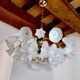 Murano glass floral chandelier, Italy, 1970