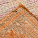 3x13 pale pink & orange turkish runner rug 82x403cm