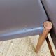 Set of 3 vintage Scandinavian chairs - teak and brown leatherette