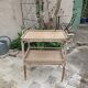 Rattan side table
