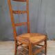 Straw fireside chair