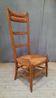 Straw fireside chair