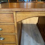 Antique oak partner desk