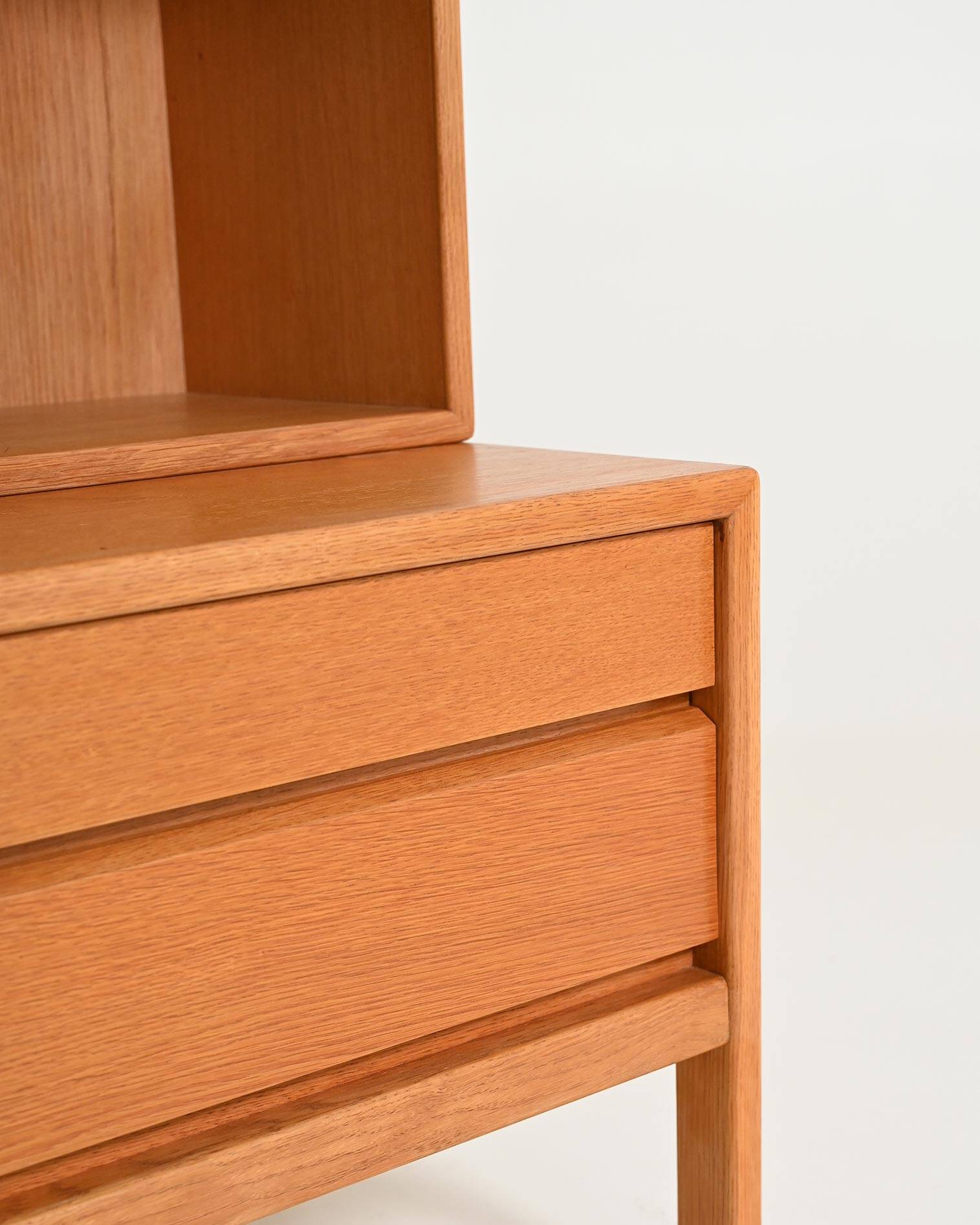 Scandinavian oak bookcase, 1960s