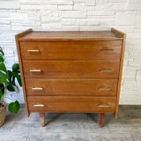Scandinavian wooden chest of drawers Year 1950