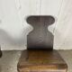 Pair of brutalist oak stools