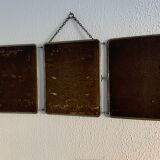 Vintage mirror 1930 triptych barber hairdresser - 30 x 78 cm