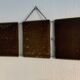 Vintage mirror 1930 triptych barber hairdresser - 30 x 78 cm