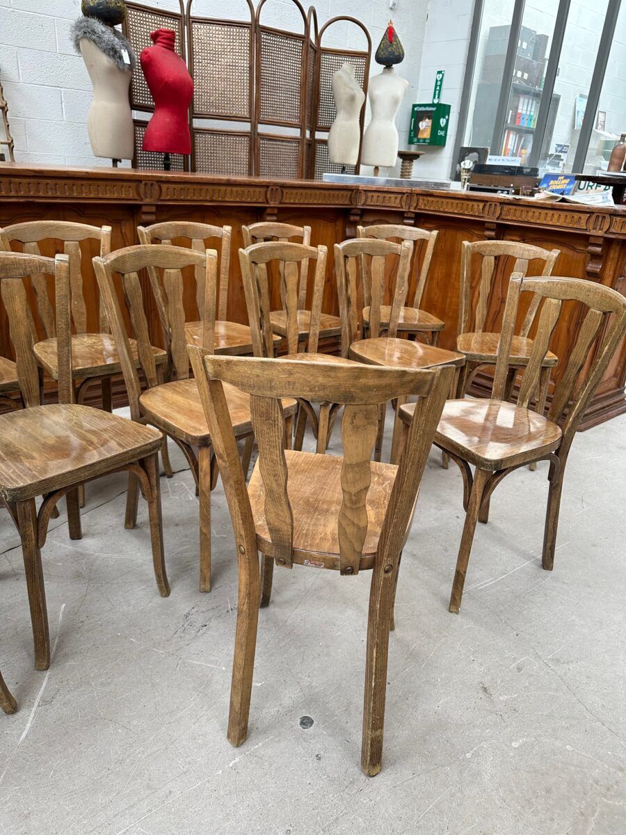 Set of 14 Baumann bistro chairs for "Henri Julien SA"