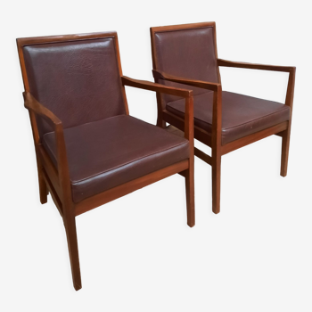 Pair of Danish armchairs