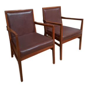 Paire de fauteuils danois