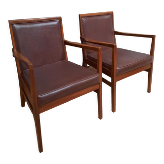 Pair of Danish armchairs