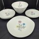 Lot of 8 Vintage Ceranord Saint-Amand Aster Tableware from the 1950s-60s.