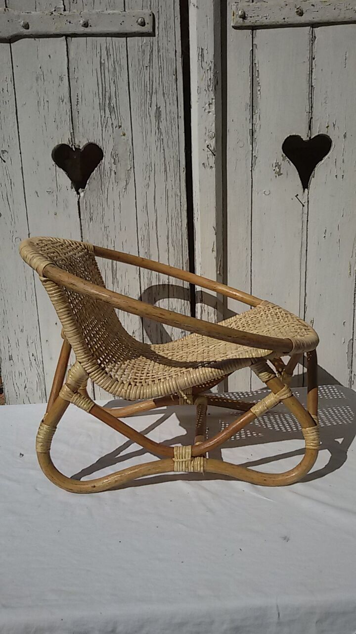Child rattan chair