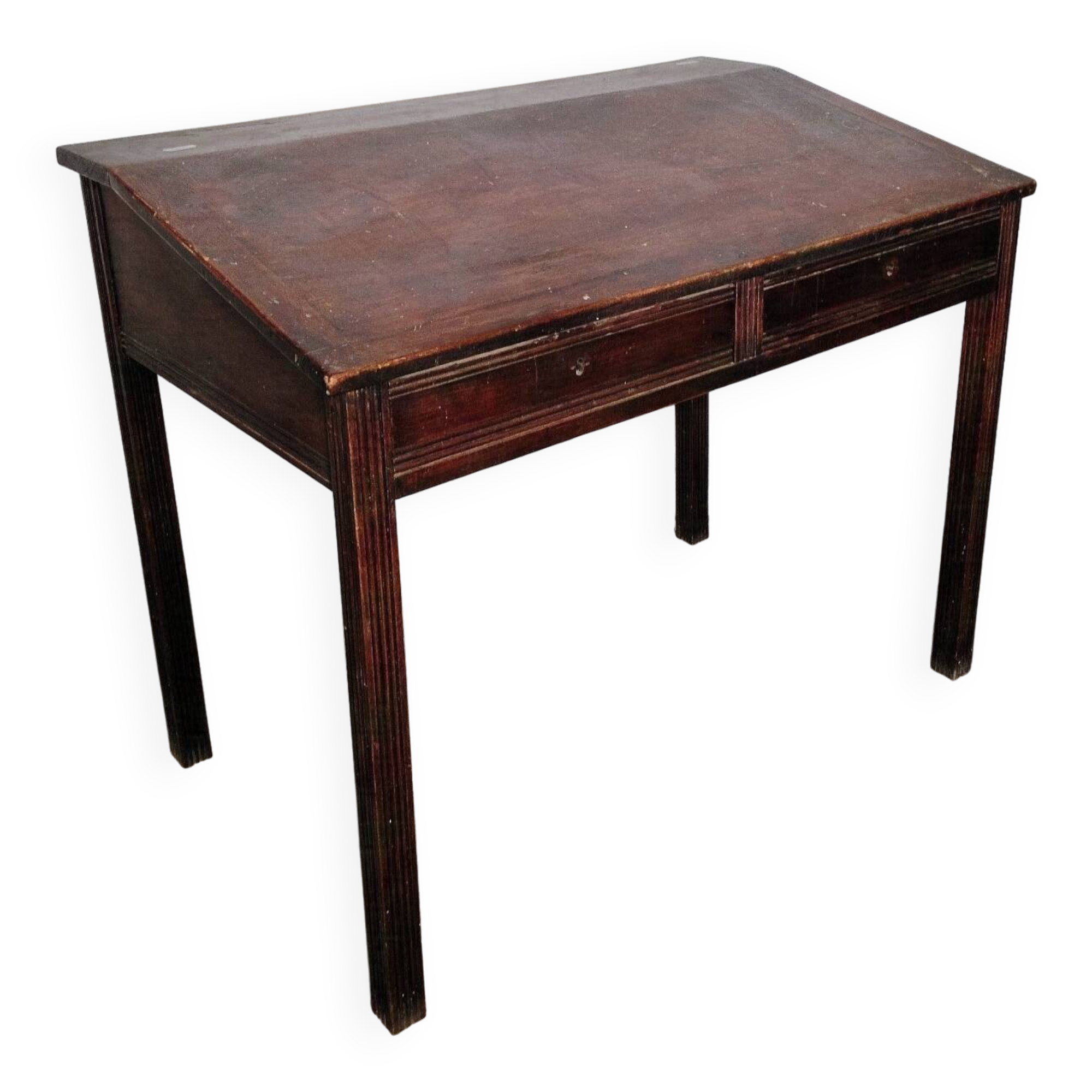 Antique Writing Desk in Solid Wood Louis XVI Style