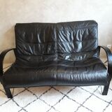 Ikea leather sofa design Tord Bjorklund 80s