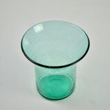 Vase en verre bullé art déco