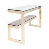 Console table 2-tier coated gold by belgo chrom Dewulf Selection