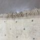 White berbere wool carpet with black dots 200x290cm