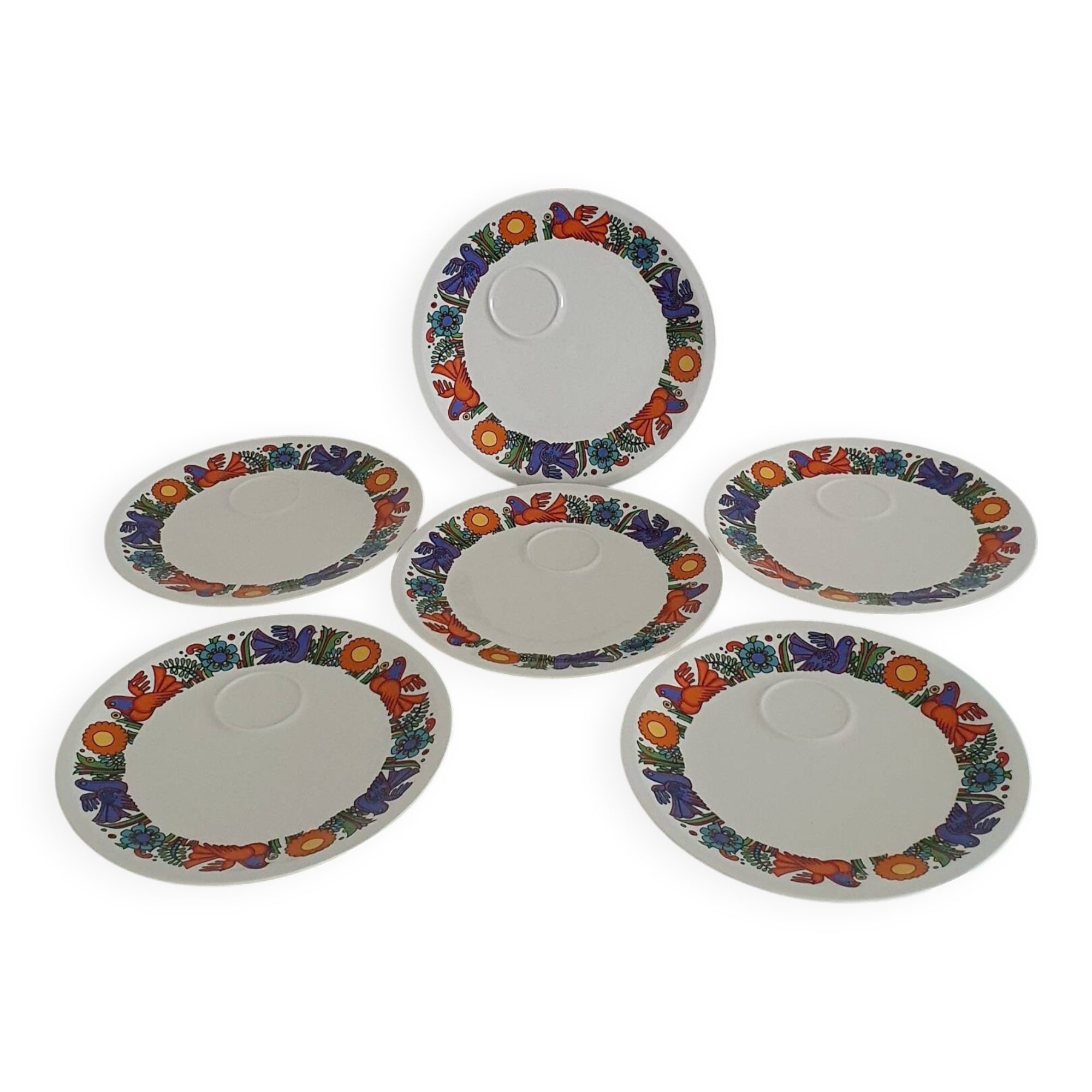 Set of 6 Villeroy & Boch gourmet plates - Acapulco model