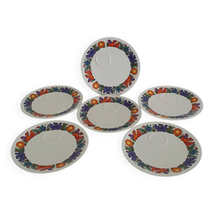 Lot de 6 assiettes gourmandes