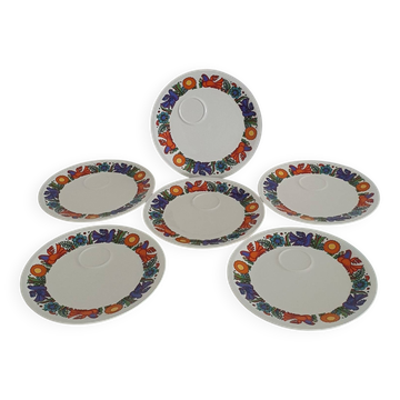Set of 6 Villeroy & Boch gourmet plates - Acapulco model