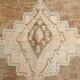 Vintage Neutral Faded Brown Mid Century Modern Turkish Vintage, 190x340 Cm