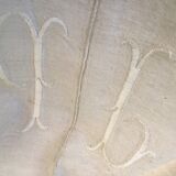 Drap de campagne JP en grosse toile. Nappe.