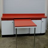 Formica sideboard with its 70' retractable table