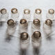 11 ancient digestive glasses in smoked glass 70s
