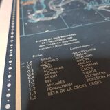 Map of the ancient sky edition of the 1972 IGN depicting the starry celestial sphere