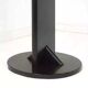 Swivel coat rack in black lacquered wood and brass