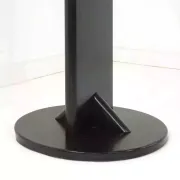Portemanteau pivotant en bois laqué noir et laiton