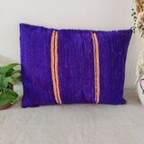 Purple moroccan kilim cushion 55x45cm