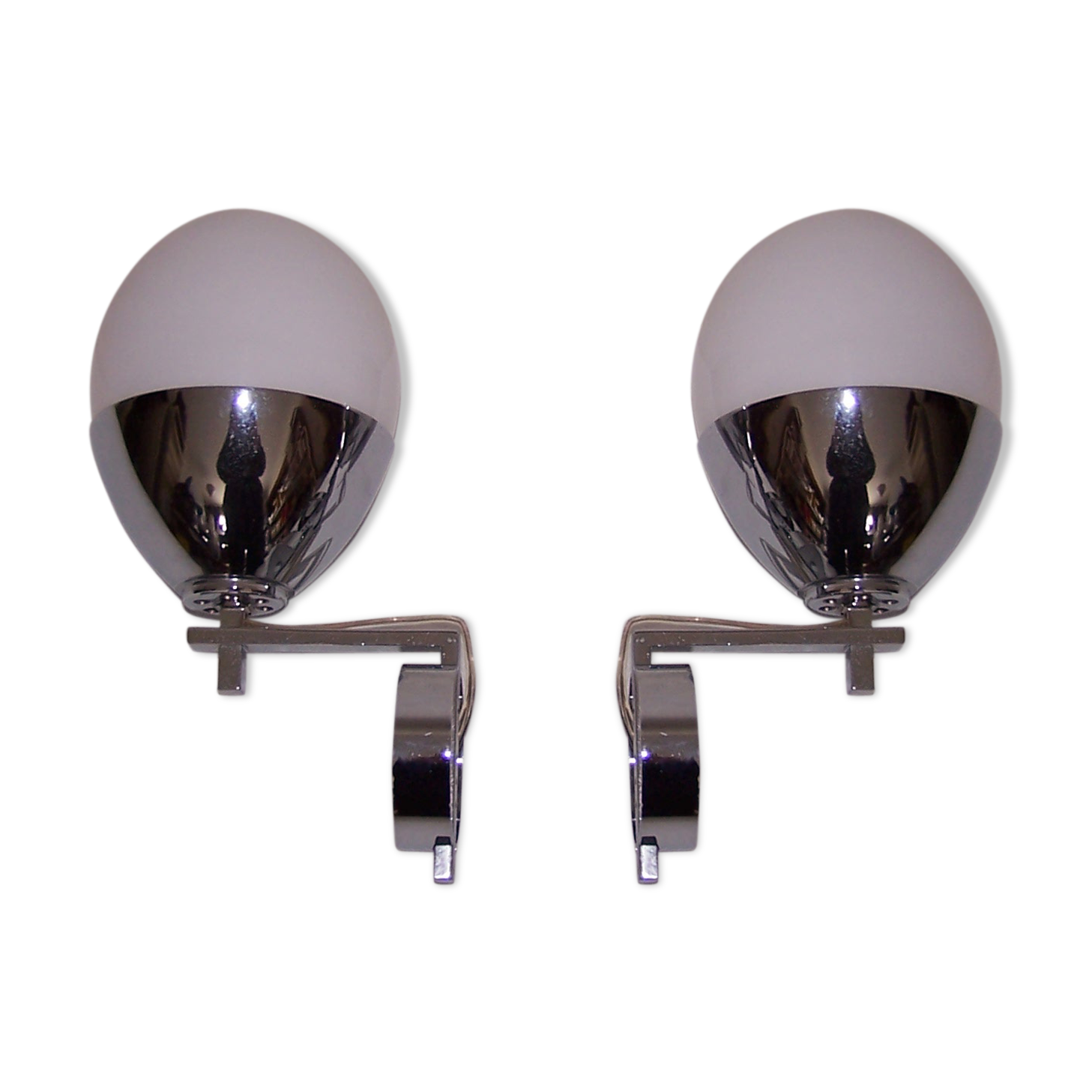 Pair of wall light egg-years 70