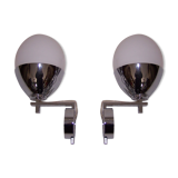 Pair of wall light egg-years 70