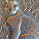 Plaques chat et chien bronze