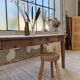 1950s pine farmhouse table 220cm