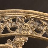Openwork mythological cup in bronze on pedestal, Renaissance style