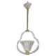 Charming Ercole Barovier Art Deco Chandelier, 'Bullicante' Glass Murano, 1940s