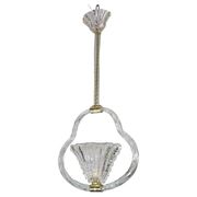 Charming Ercole Barovier Art Deco Chandelier, 'Bullicante' Glass Murano, 1940s