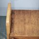 1960s Czech Oak Side Table with Integrated Storage Drawer