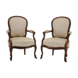 Pair of original danish rococo chairs 1900s
