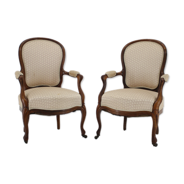 Paire de fauteuils rococo des années 1900
