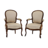 Pair of original danish rococo chairs 1900s