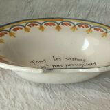 BEARD DISH BARBER IN FAIENCE NEVERS OR LA ROCHELLE 20 EME