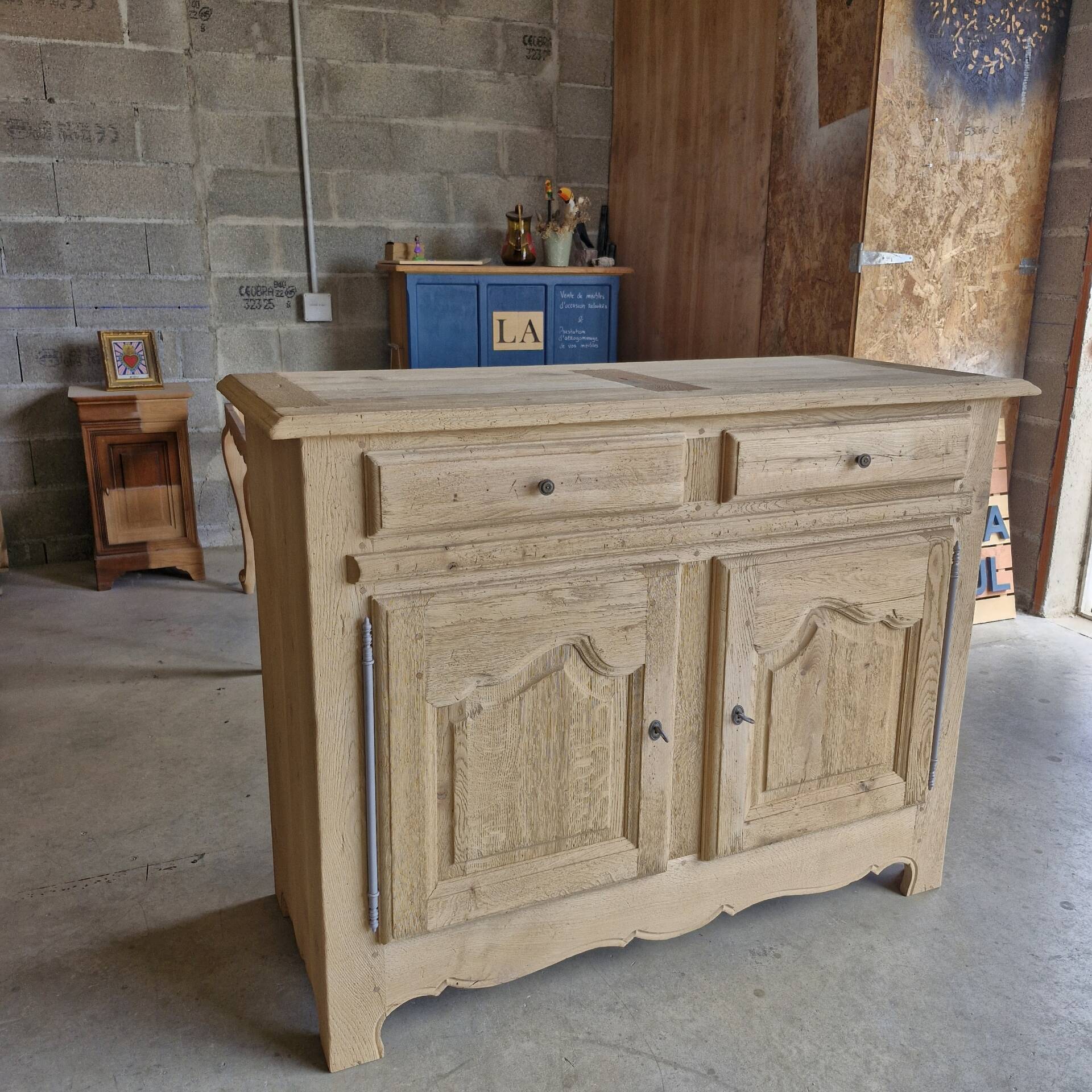 Reclaimed solid oak sideboard