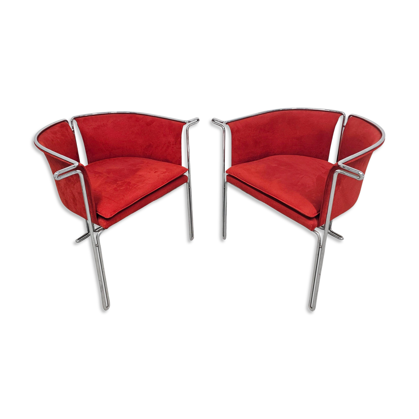 Pair of accent chairs Entelechy John Portman for Saporiti